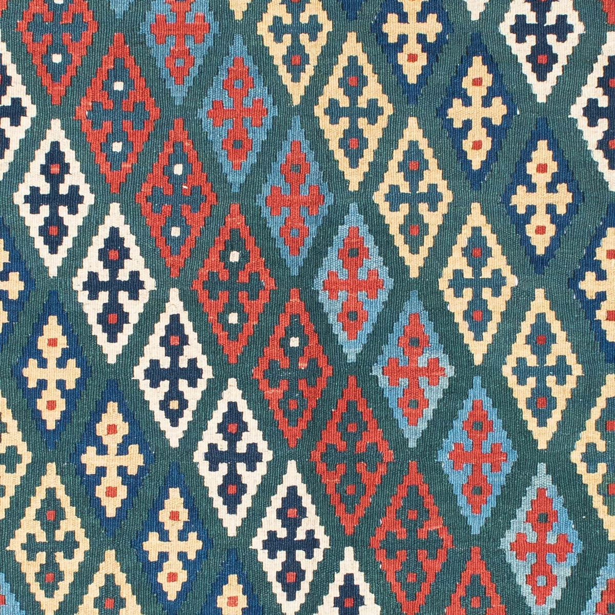 Alfombra Kelim - Oriental - 193 x 131 cm - azul