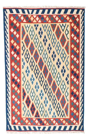 Alfombra Kelim - Oriental - 206 x 156 cm - beige