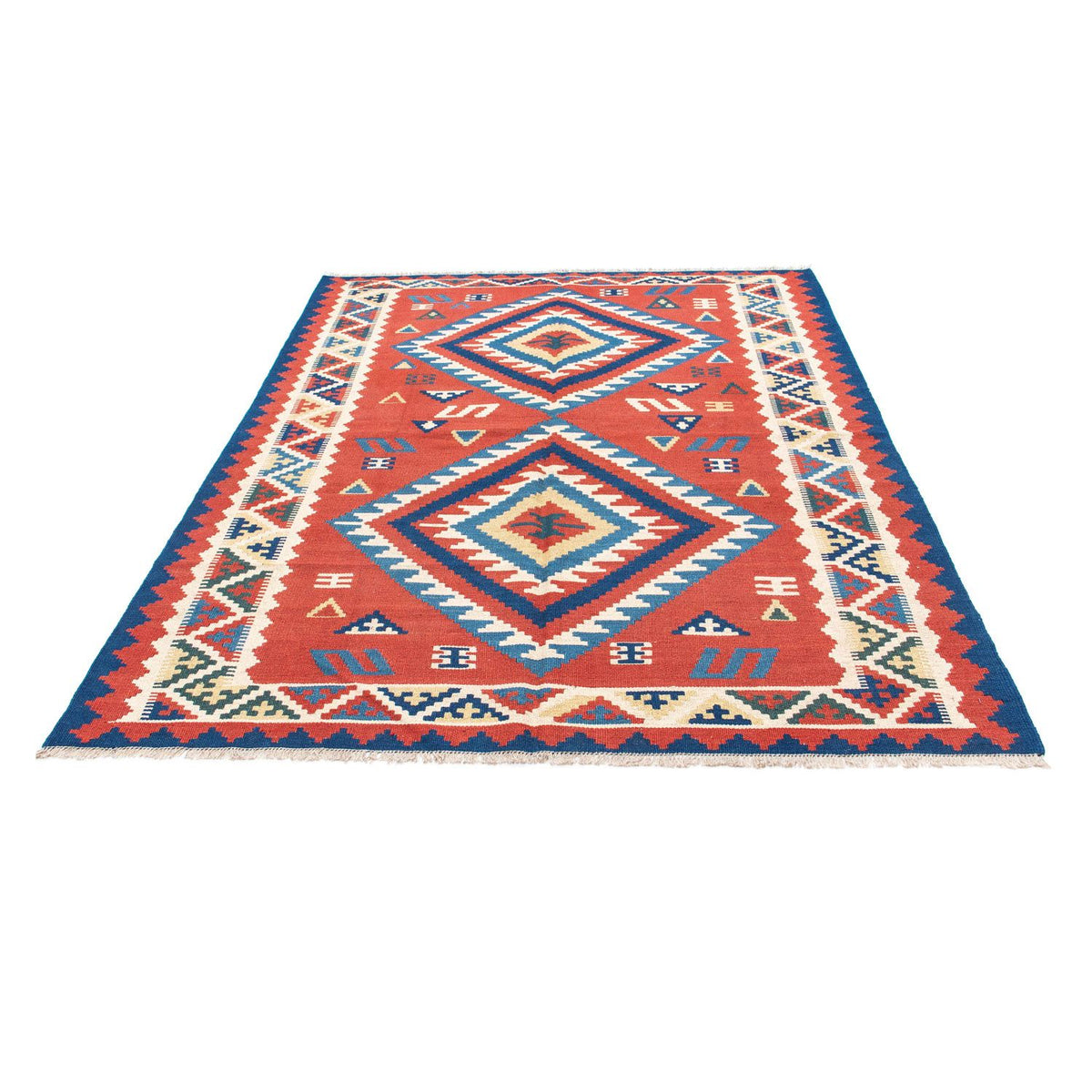 Alfombra Kelim - Oriental - 213 x 160 cm - rojo