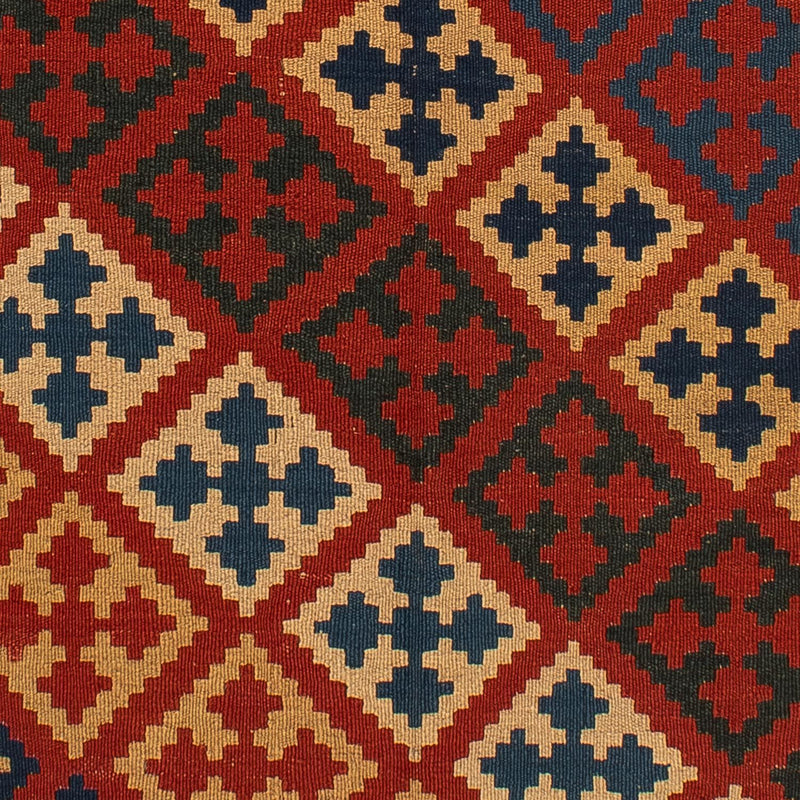 Alfombra Kelim - Oriental - 220 x 151 cm - rojo oscuro
