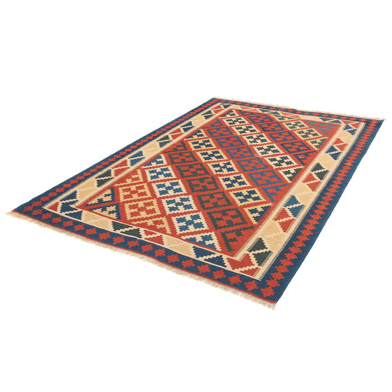 Alfombra Kelim - Oriental - 220 x 151 cm - rojo oscuro