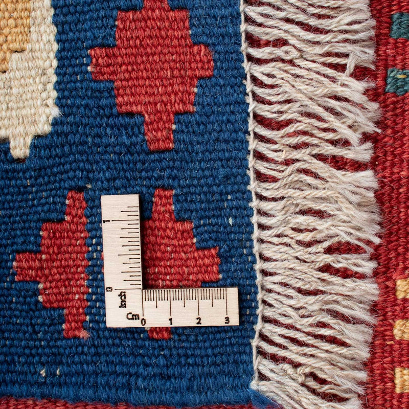 Alfombra Kelim - Oriental - 222 x 146 cm - rojo oscuro