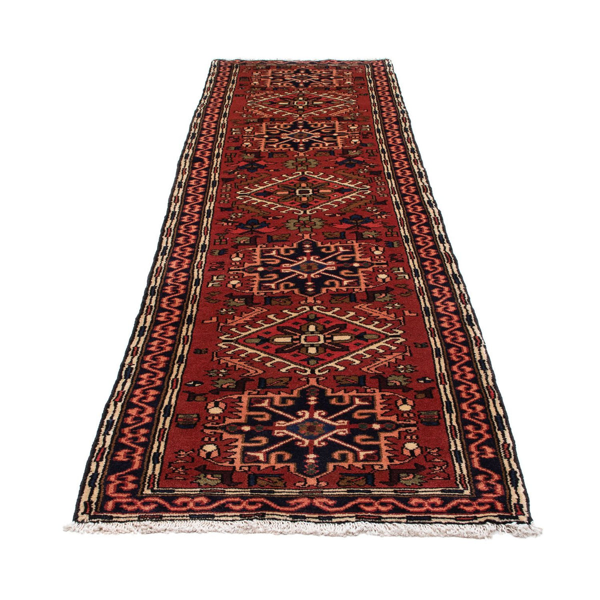 Alfombra de pasillo Alfombra persa - Nómada - 297 x 78 cm - rojo oscuro