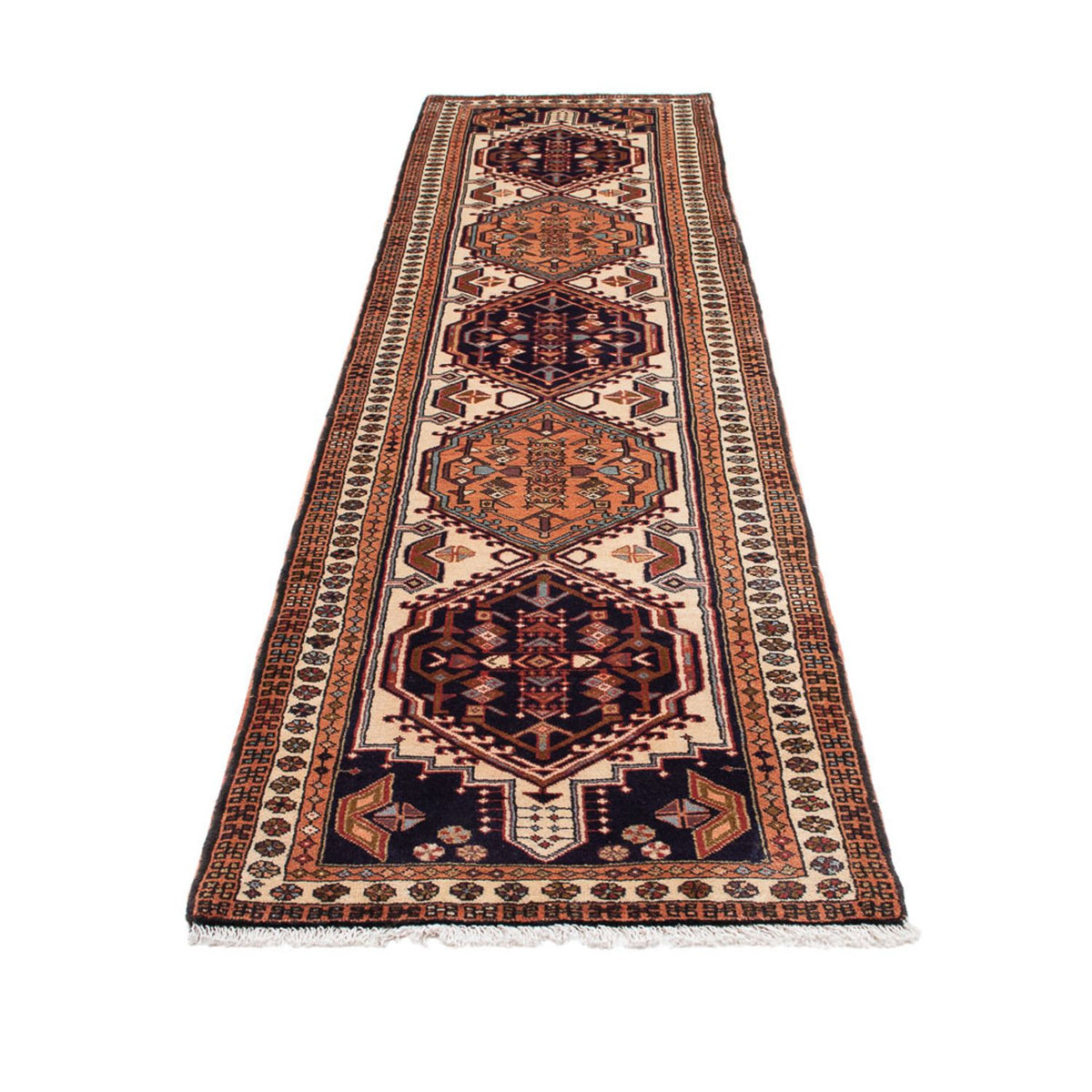 Alfombra de pasillo Alfombra persa - Nómada - 296 x 72 cm - beige