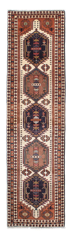 Alfombra de pasillo Alfombra persa - Nómada - 307 x 79 cm - beige
