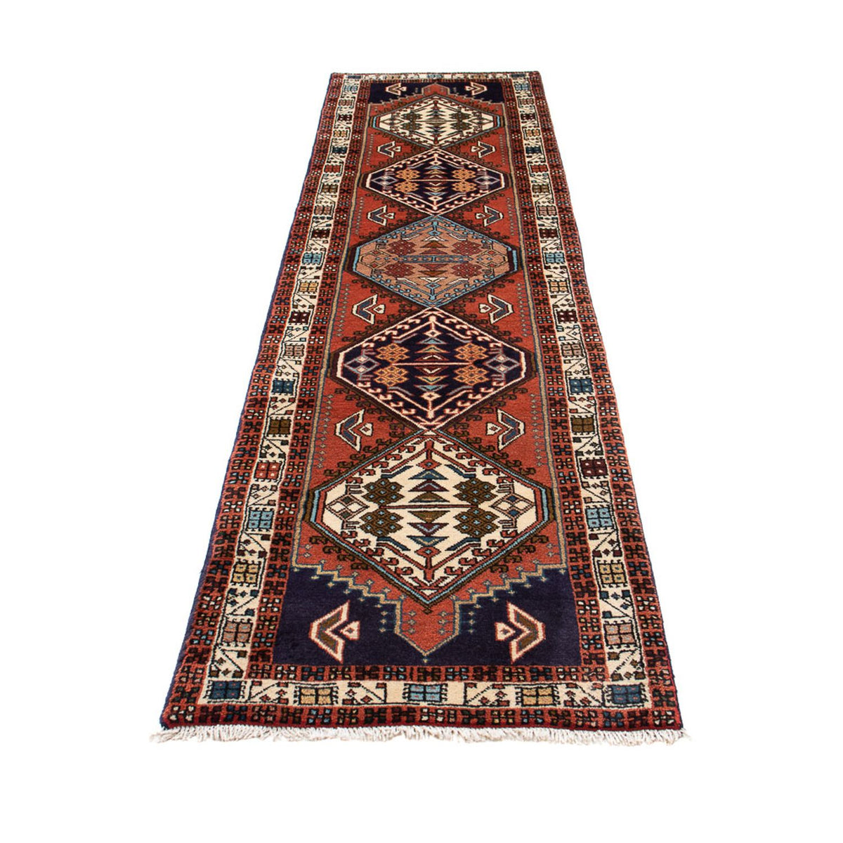 Alfombra de pasillo Alfombra persa - Nómada - 282 x 68 cm - óxido