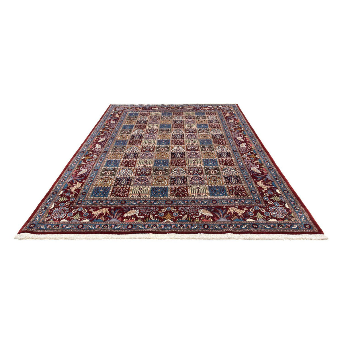 Alfombra persa - Clásica - 302 x 197 cm - rojo oscuro