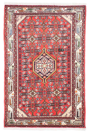 Alfombra persa - Nómada - 148 x 102 cm - rojo