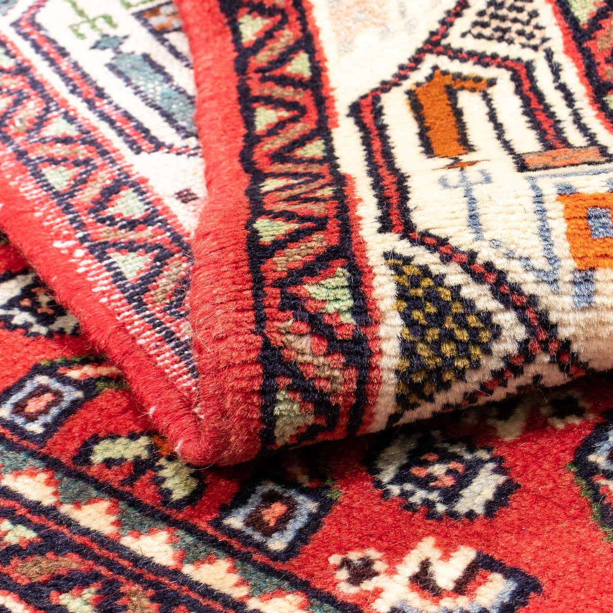 Alfombra persa - Nómada - 148 x 102 cm - rojo