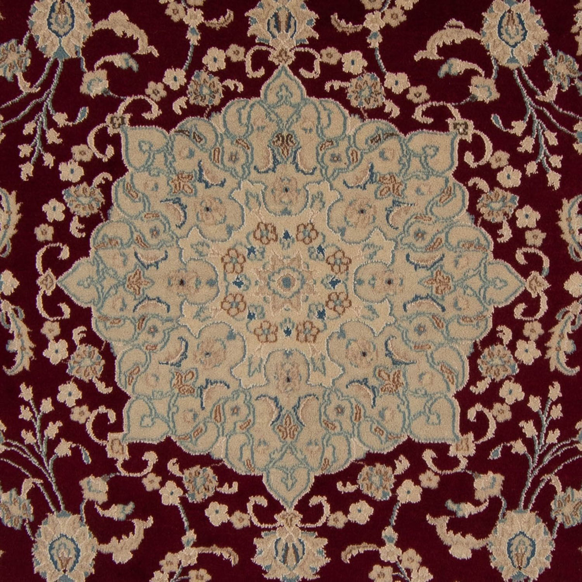 Alfombra persa - Nain - 338 x 244 cm - rojo oscuro