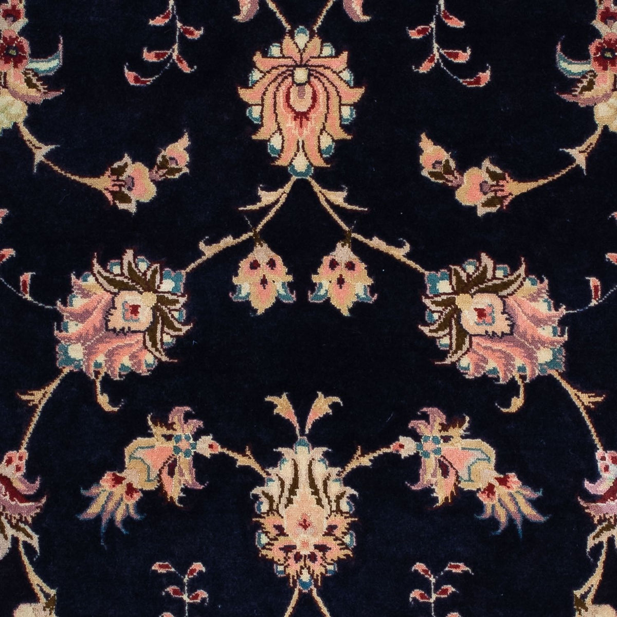 Alfombra de pasillo Alfombra Persa - Tabriz - Real - 200 x 74 cm - azul oscuro