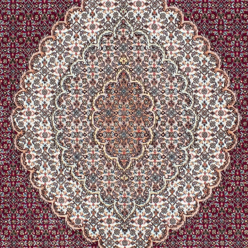Alfombra persa - Tabriz - 208 x 150 cm - rojo oscuro