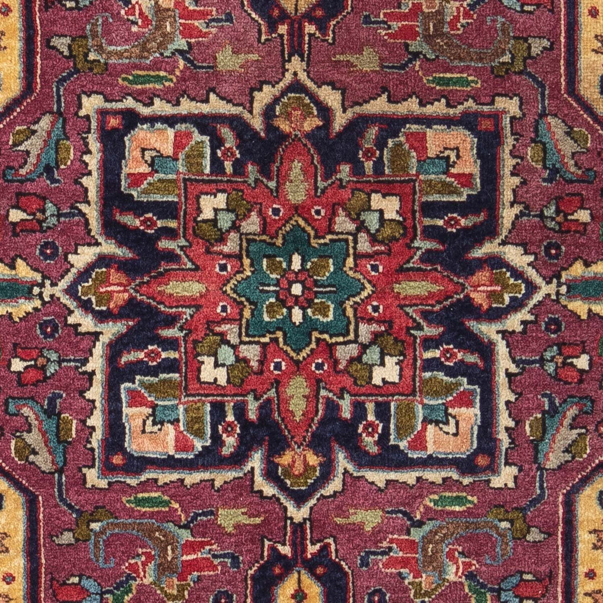 Alfombra persa - Tabriz - 84 x 60 cm - azul oscuro