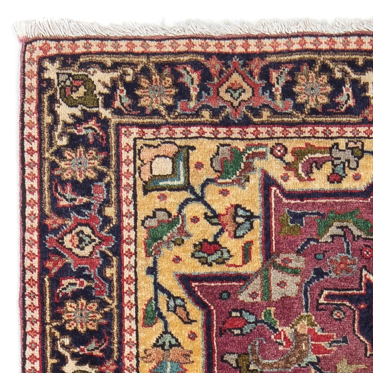 Alfombra persa - Tabriz - 84 x 60 cm - azul oscuro