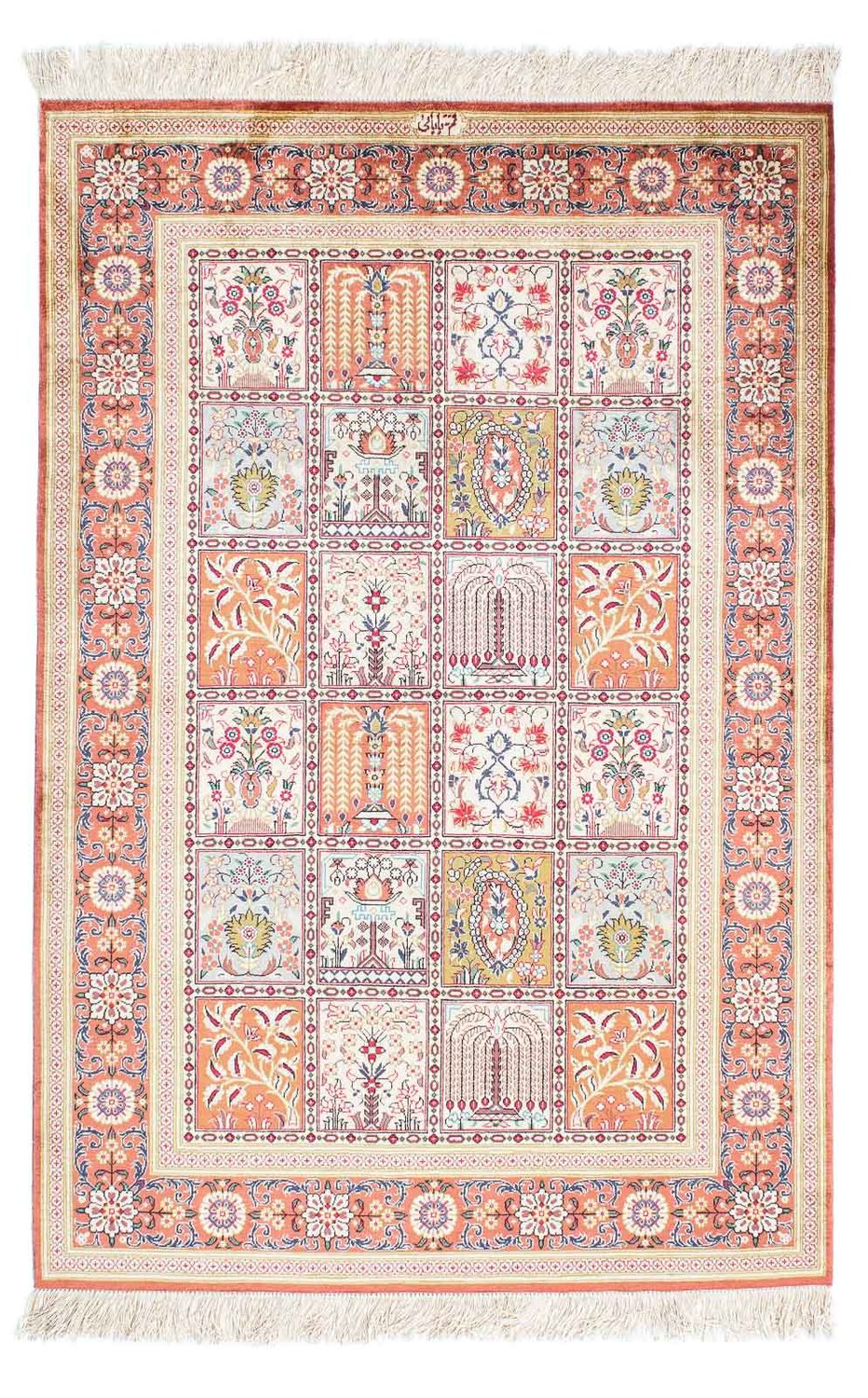 Alfombra persa - Ghom - 150 x 100 cm - multicolor
