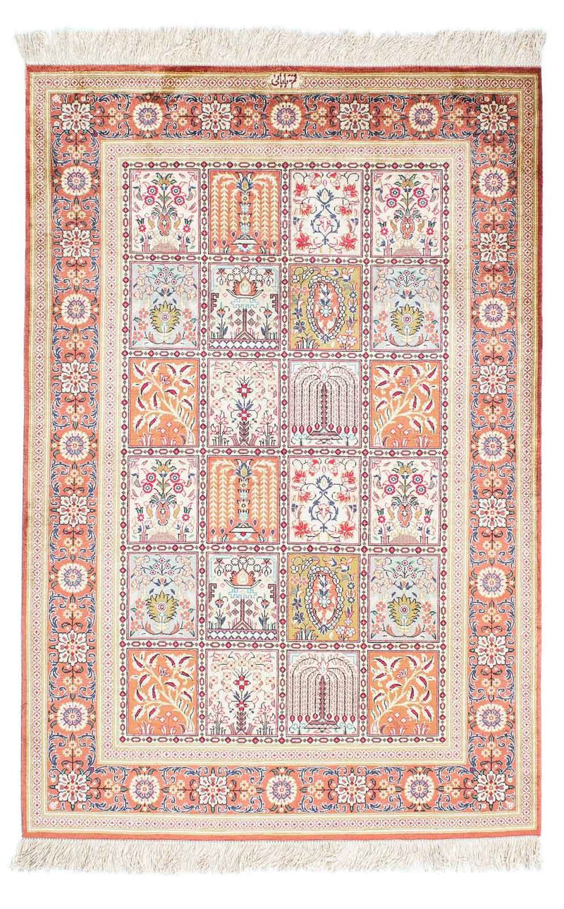 Alfombra persa - Ghom - 150 x 100 cm - multicolor