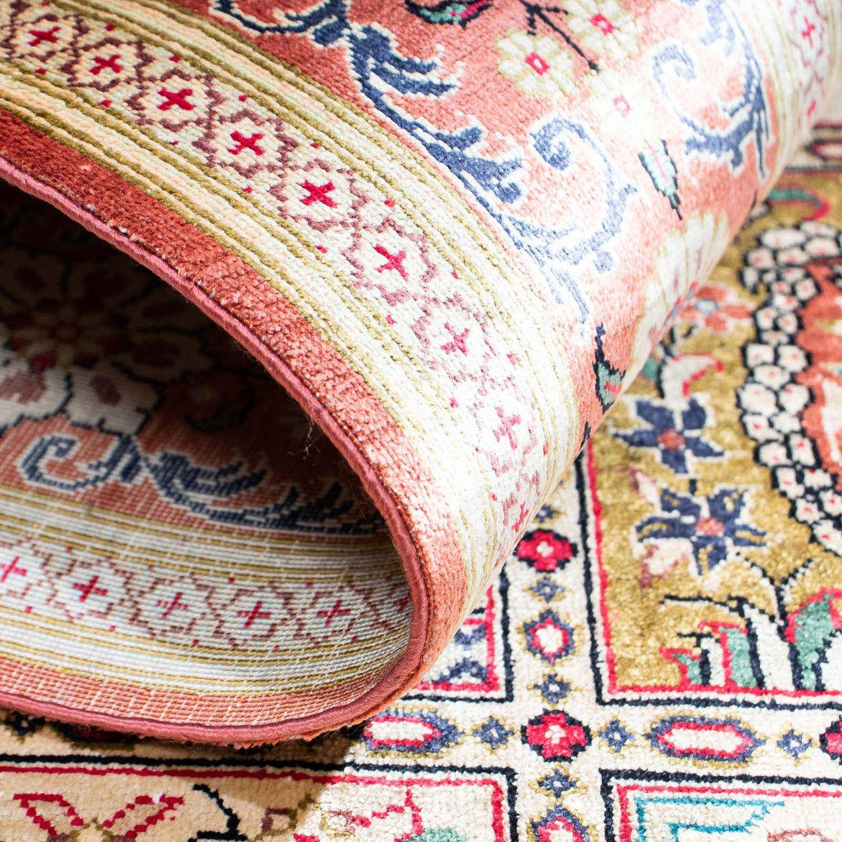 Alfombra persa - Ghom - 150 x 100 cm - multicolor