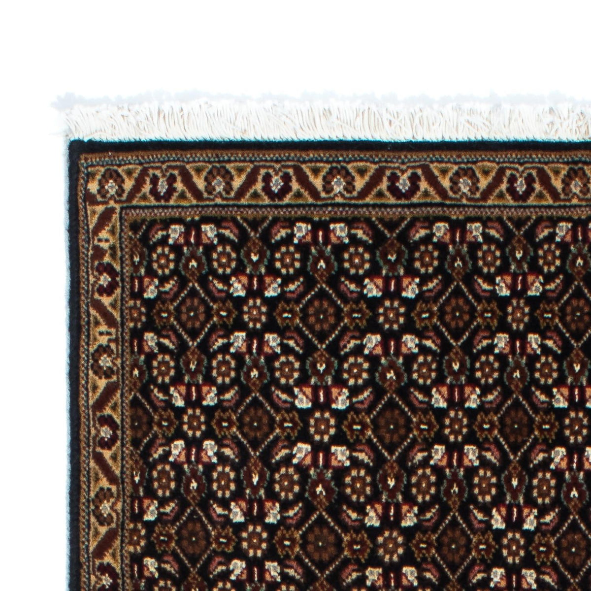 Alfombra de pasillo Alfombra persa - Tabriz - 204 x 74 cm - azul oscuro