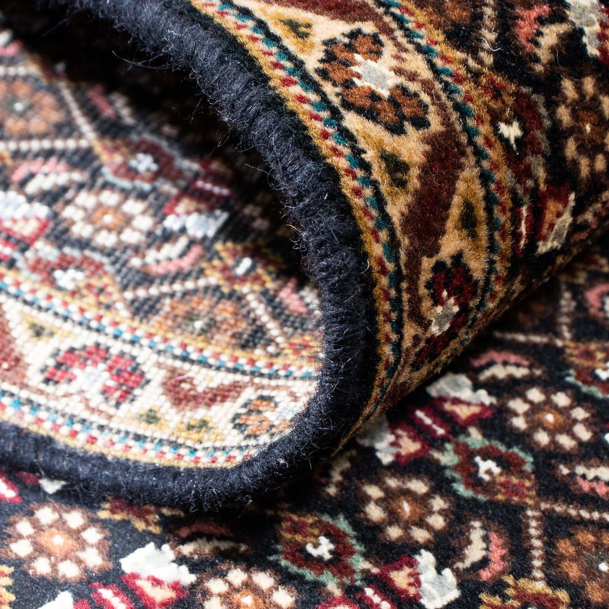 Alfombra de pasillo Alfombra persa - Tabriz - 204 x 74 cm - azul oscuro