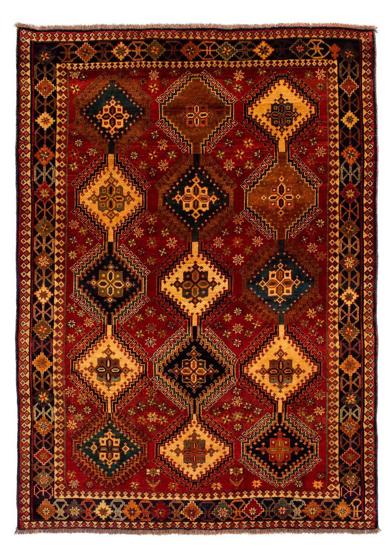 Alfombra persa - Nómada - 282 x 200 cm - rojo oscuro