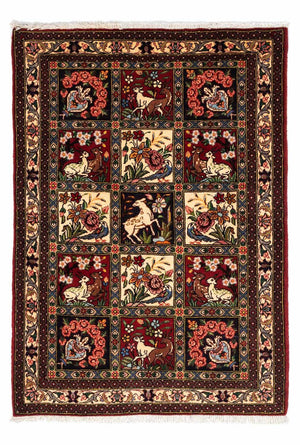 Alfombra persa - Nómada - 160 x 108 cm - rojo oscuro