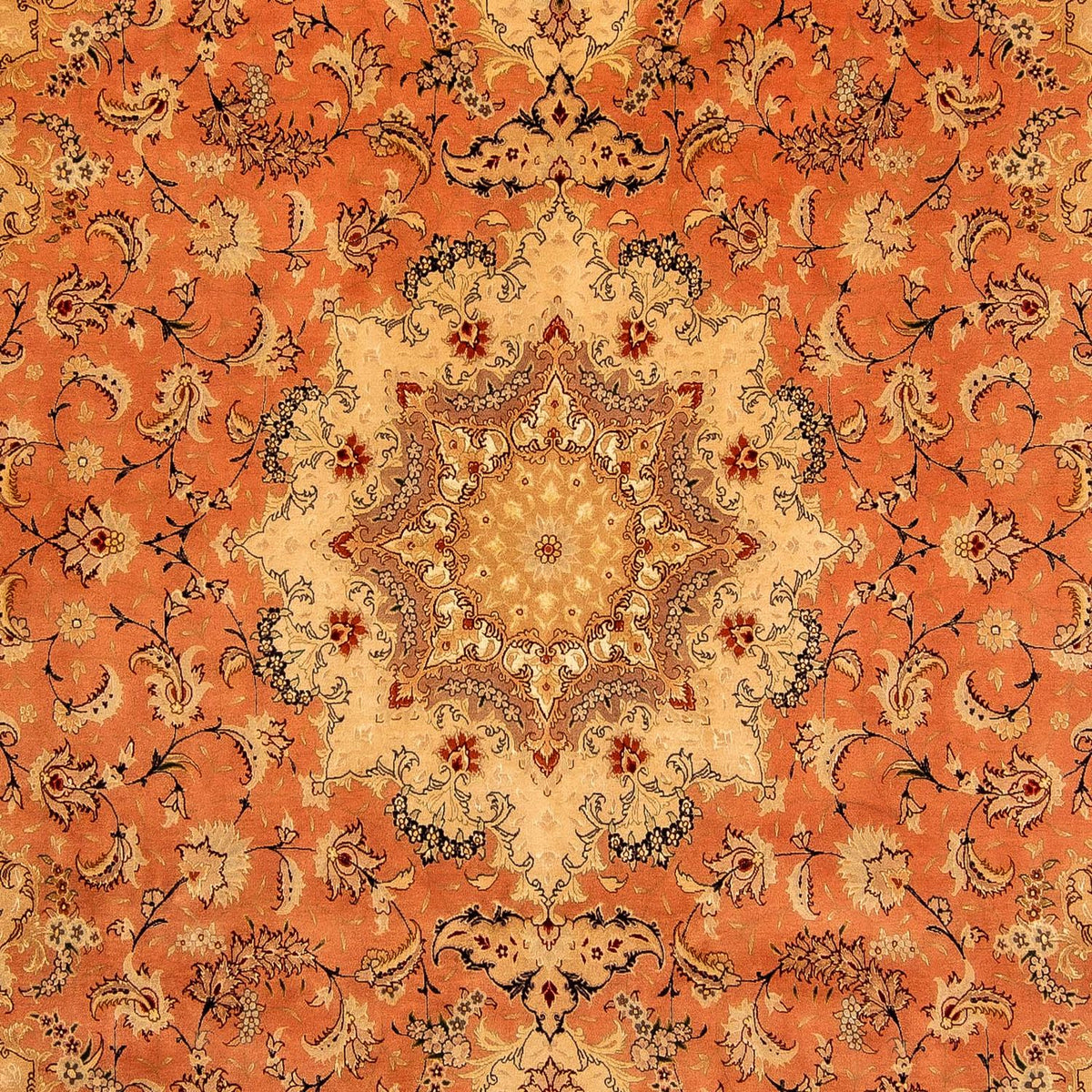 Alfombra Persa - Tabriz - Real - 353 x 246 cm - óxido