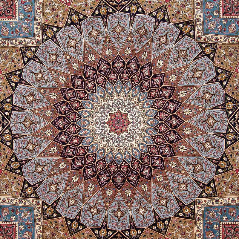 Alfombra Persa - Tabriz - Real - 303 x 256 cm - multicolor