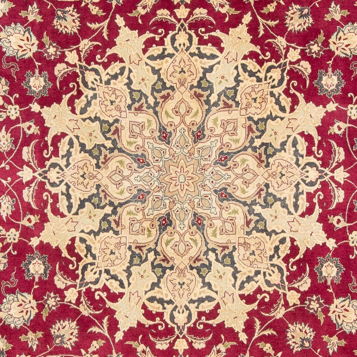 Alfombra Persa - Tabriz - Real - 300 x 202 cm - rojo oscuro