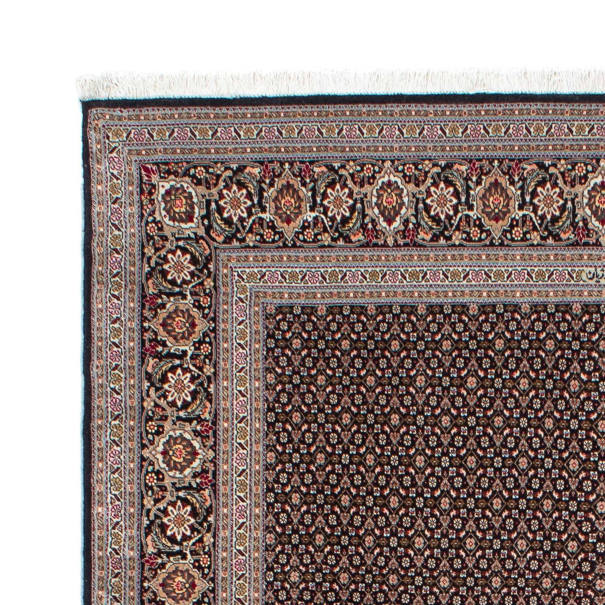 Alfombra persa - Tabriz - 215 x 151 cm - azul oscuro