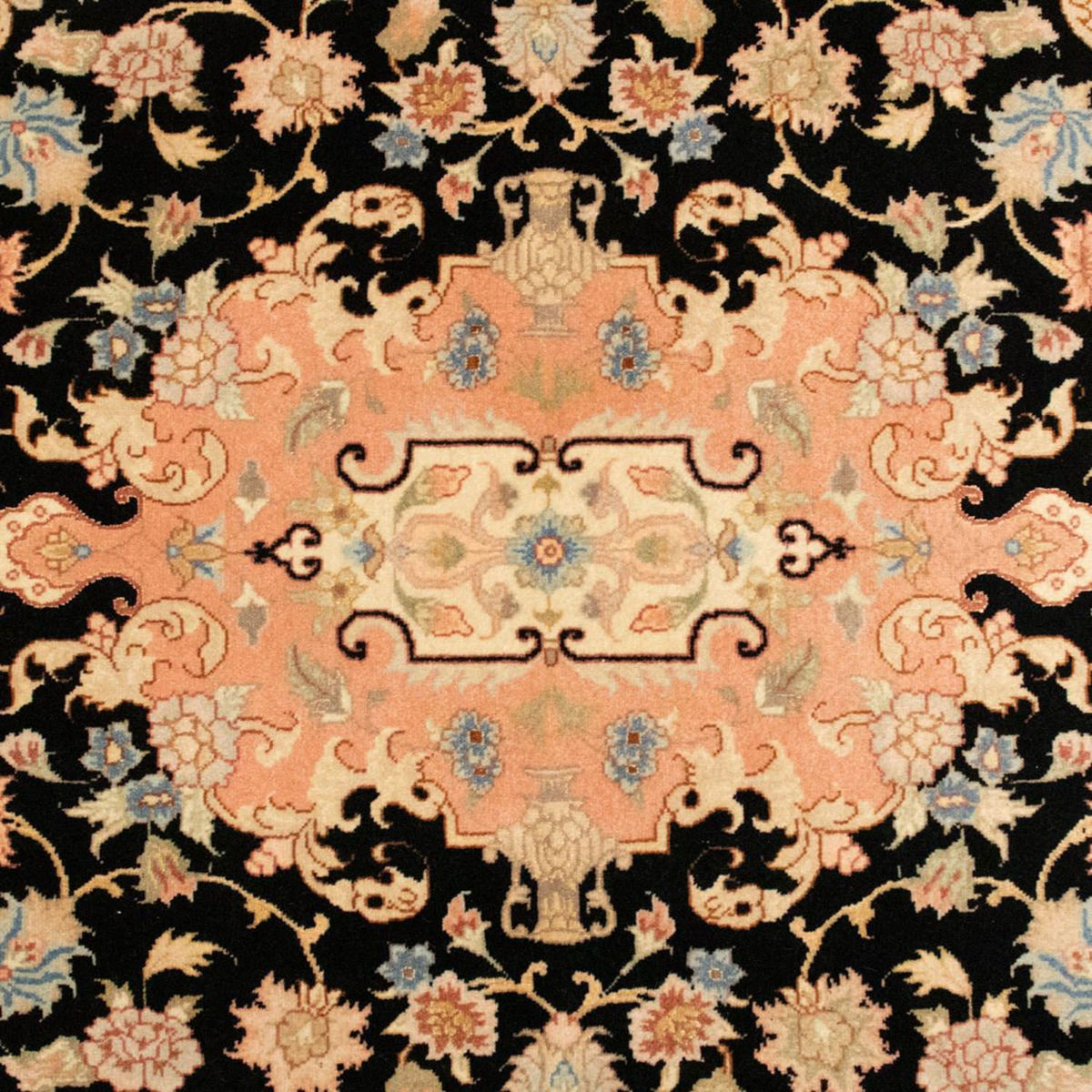 Alfombra Persa - Tabriz - Real - 158 x 100 cm - negro