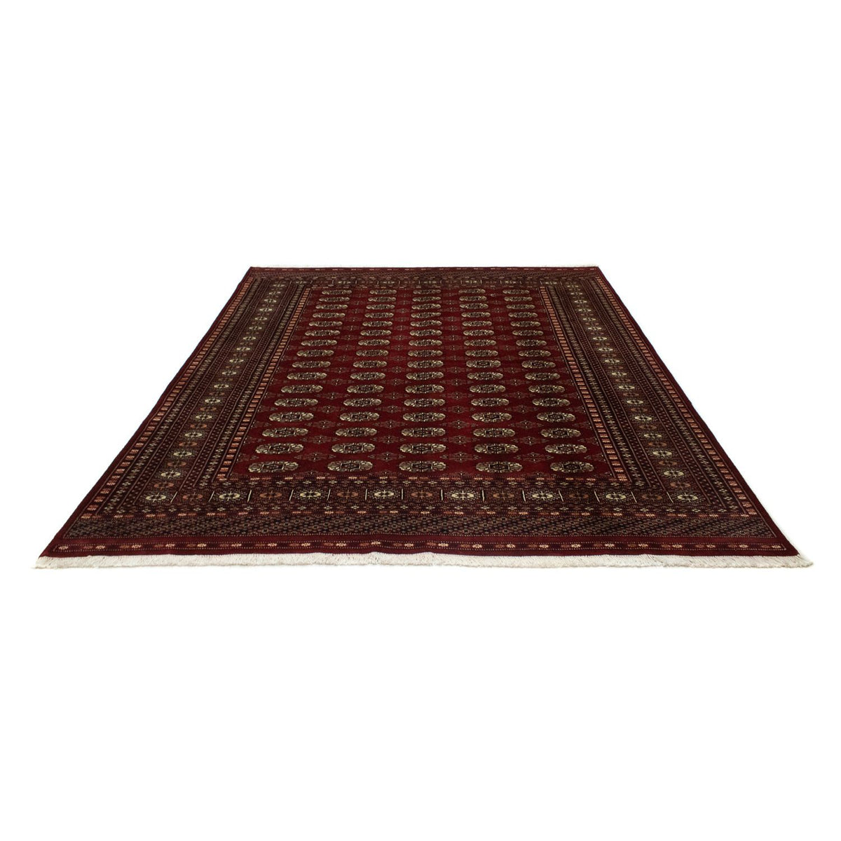 Alfombra afgana - Bukhara - 244 x 198 cm - rojo