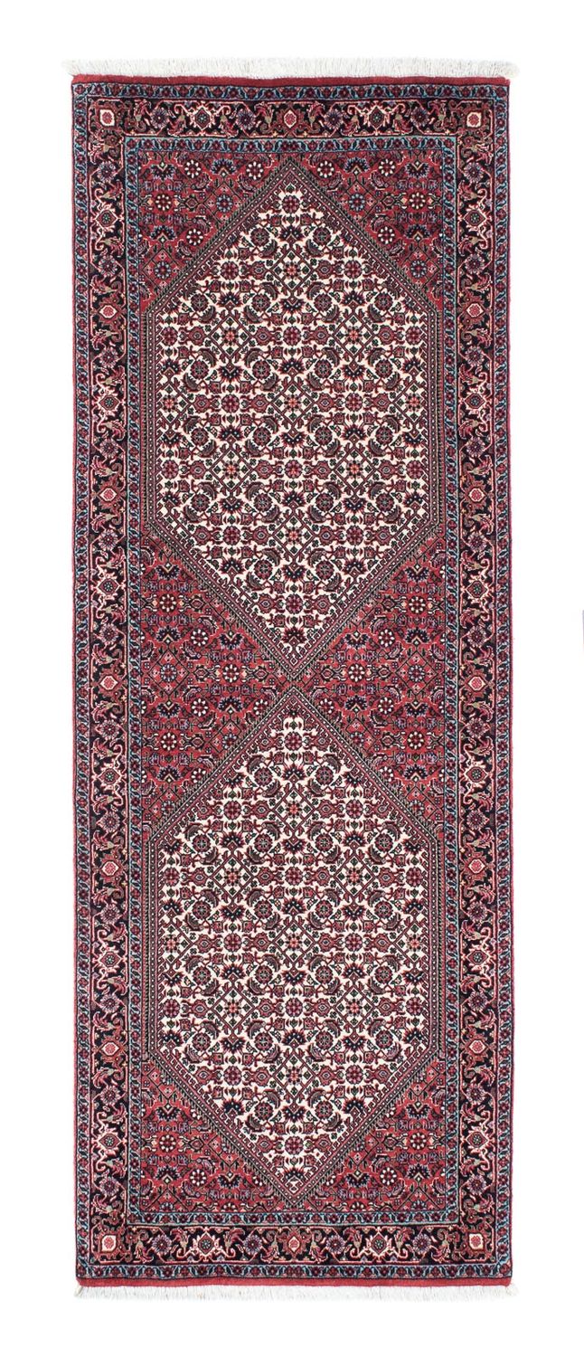 Alfombra de pasillo Alfombra persa - Bidjar - 205 x 73 cm - rojo