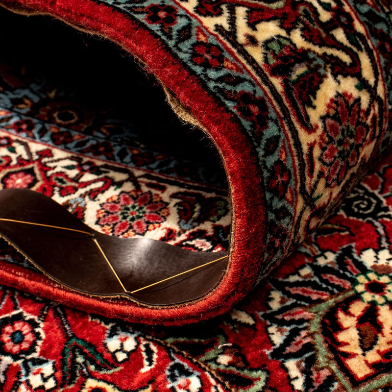 Alfombra de pasillo Alfombra persa - Bidjar - 298 x 83 cm - rojo oscuro