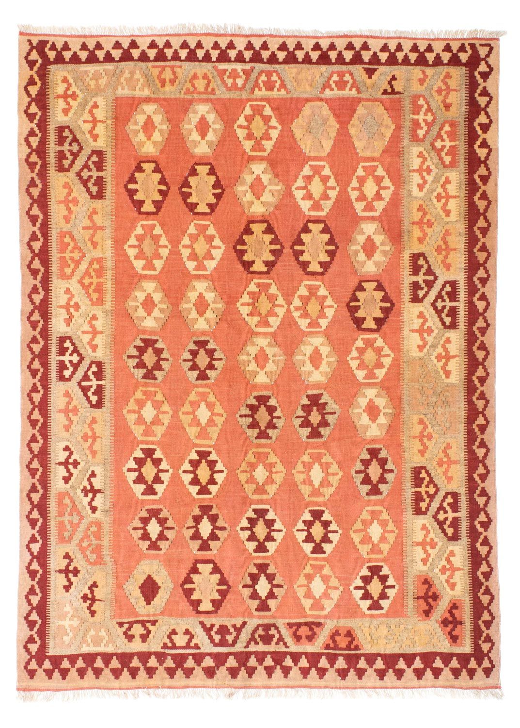 Alfombra Kelim - Oriental - 210 x 154 cm - naranja