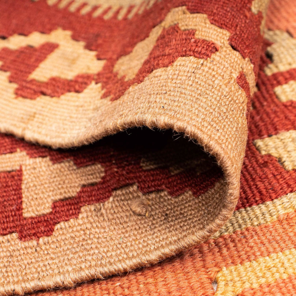 Alfombra Kelim - Oriental - 210 x 154 cm - naranja