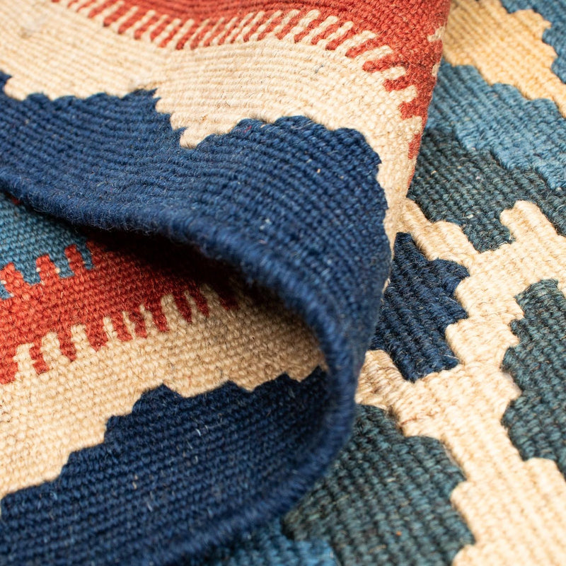 Alfombra Kelim - Oriental - 174 x 148 cm - azul