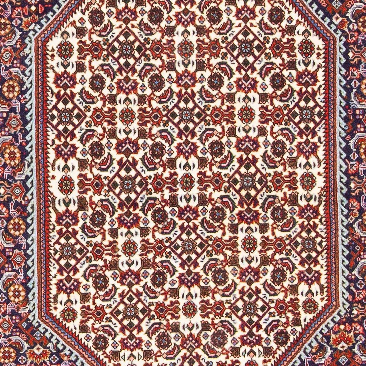 Alfombra persa - Bidjar - 164 x 110 cm - rojo