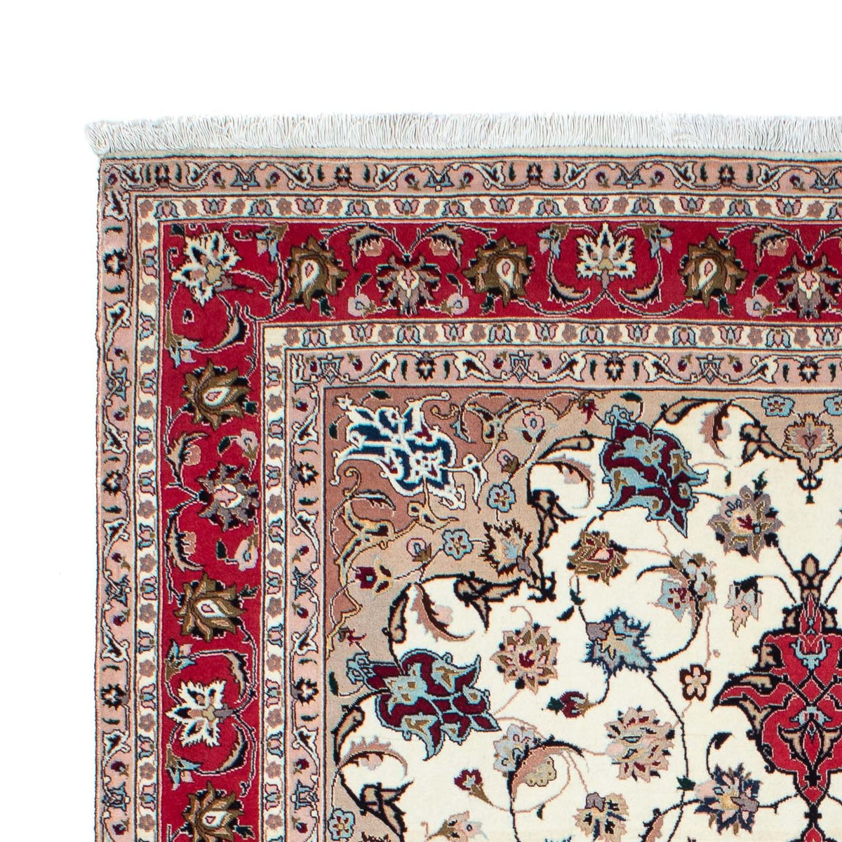 Alfombra Persa - Tabriz - Real - 212 x 154 cm - beige