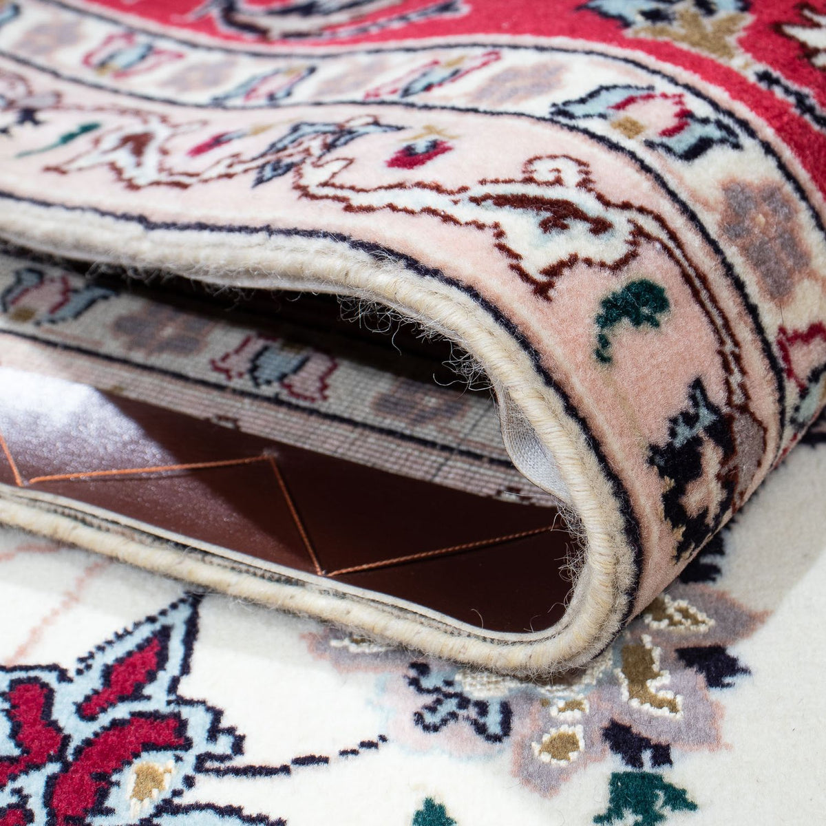 Alfombra Persa - Tabriz - Real - 212 x 154 cm - beige