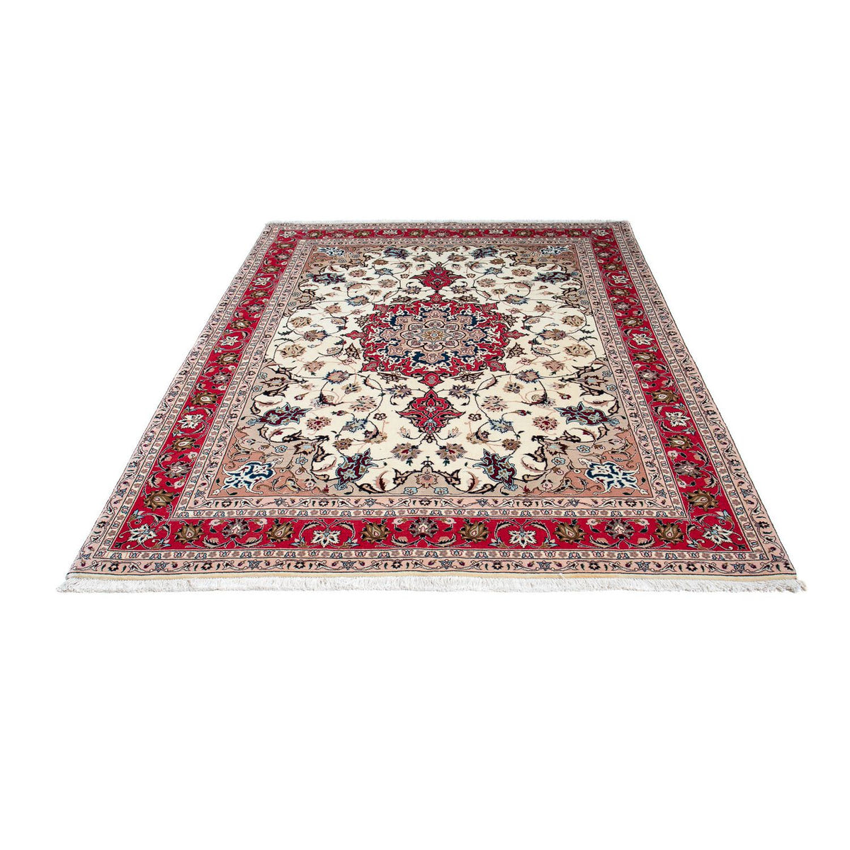 Alfombra Persa - Tabriz - Real - 212 x 154 cm - beige