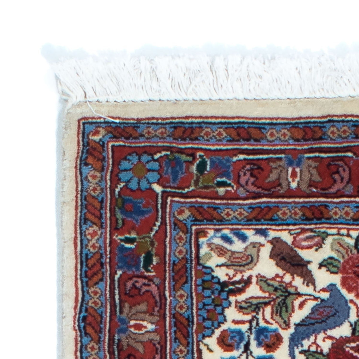 Alfombra de pasillo Alfombra persa - Ghom - 160 x 49 cm - beige