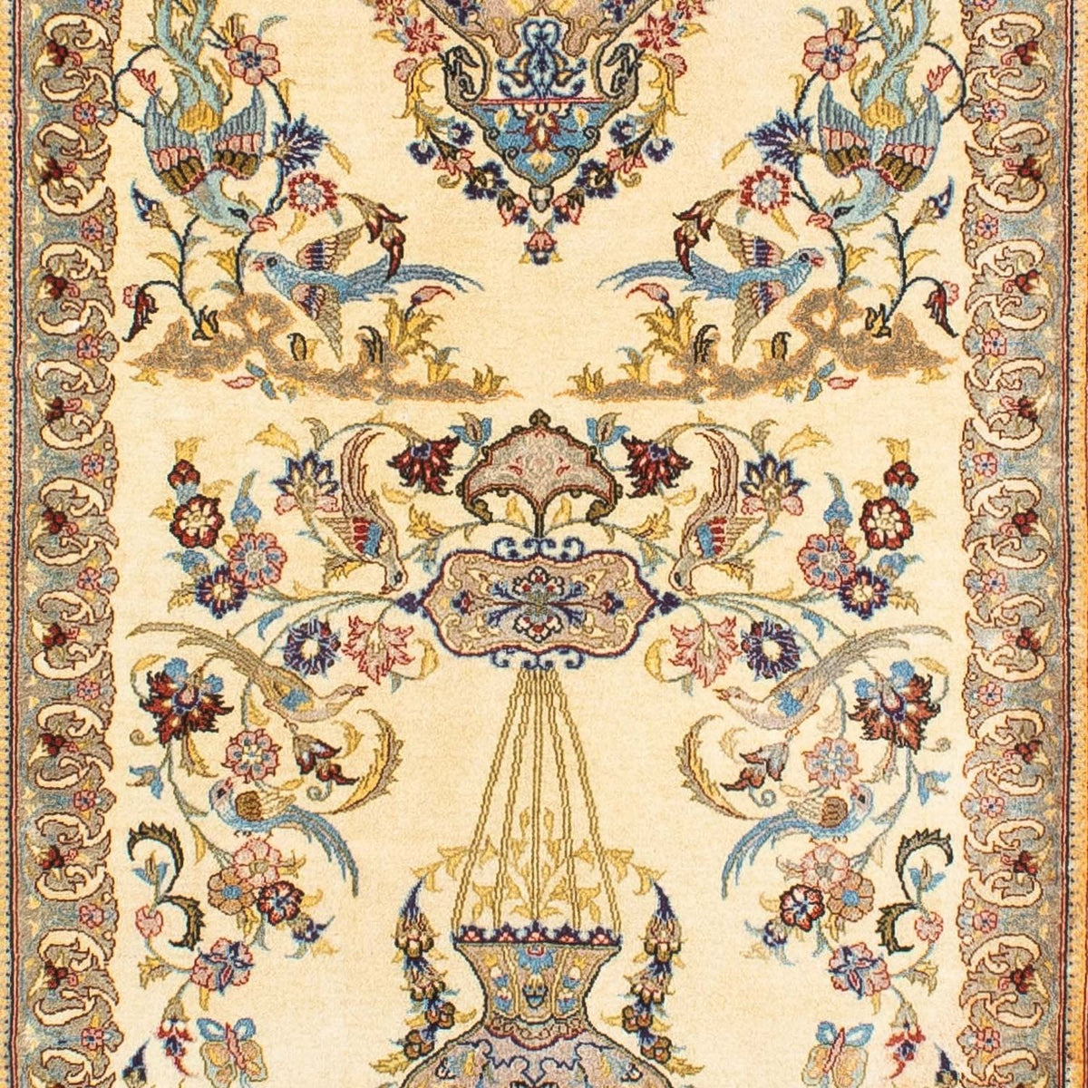 Alfombra de pasillo Alfombra persa - Real - 292 x 70 cm - beige