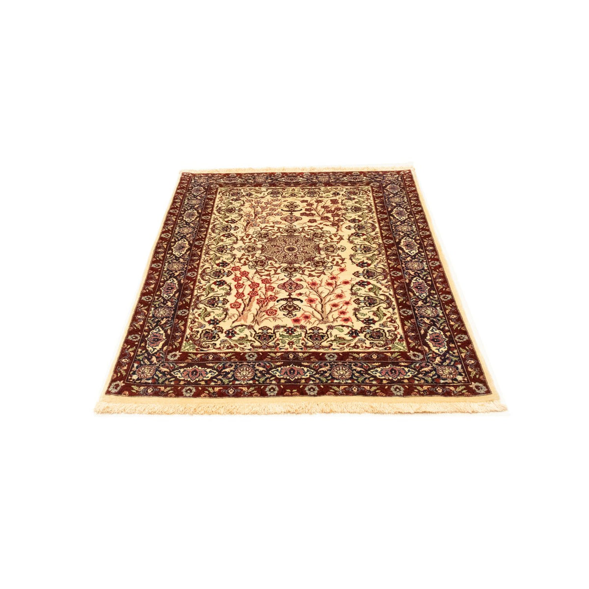 Alfombra persa - Ghom - 153 x 100 cm - beige