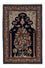 Alfombra persa - Ghom - 210 x 139 cm - azul oscuro