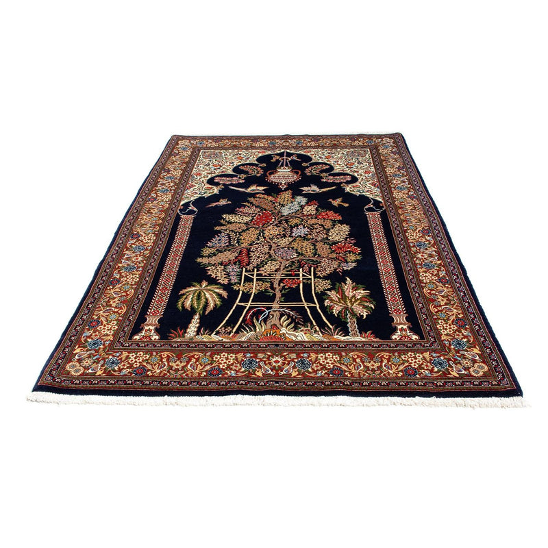 Alfombra persa - Ghom - 210 x 139 cm - azul oscuro