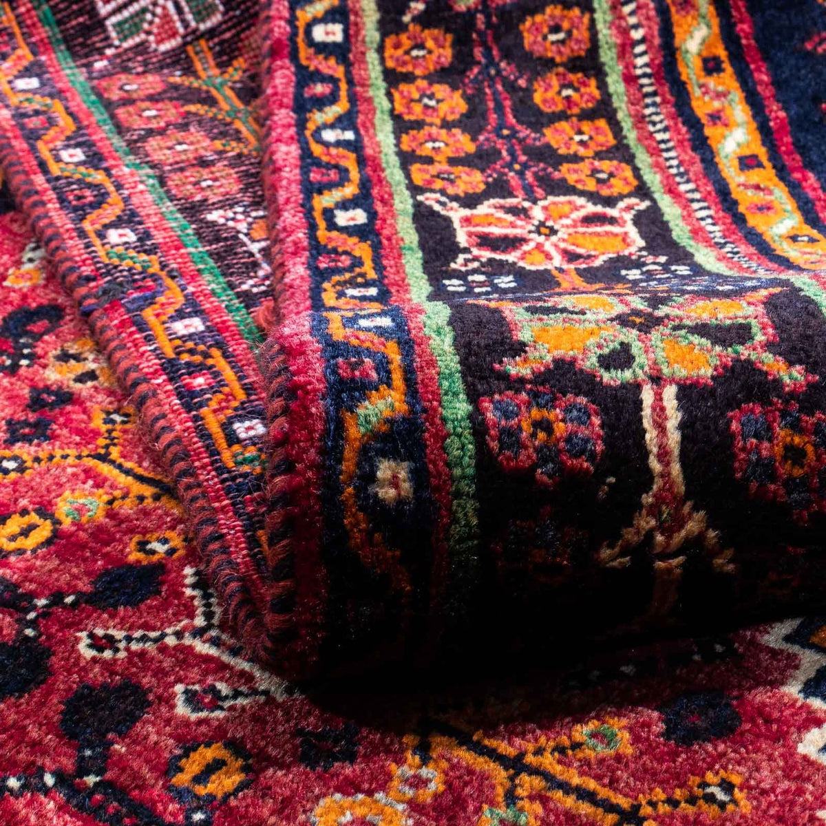 Alfombra persa - Nómada - 268 x 157 cm - rojo oscuro