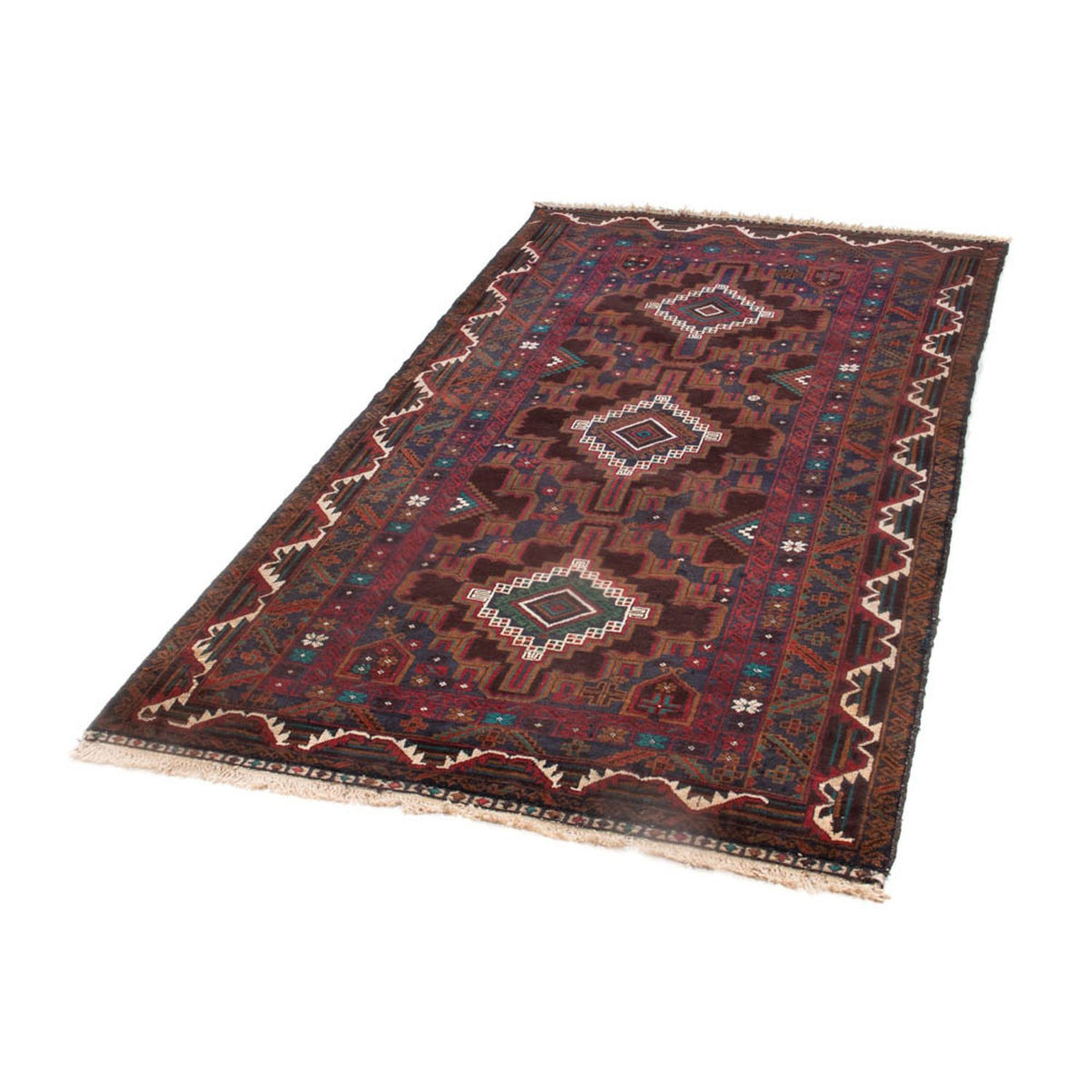Alfombra de pasillo Alfombra Belutsch - 194 x 105 cm - óxido