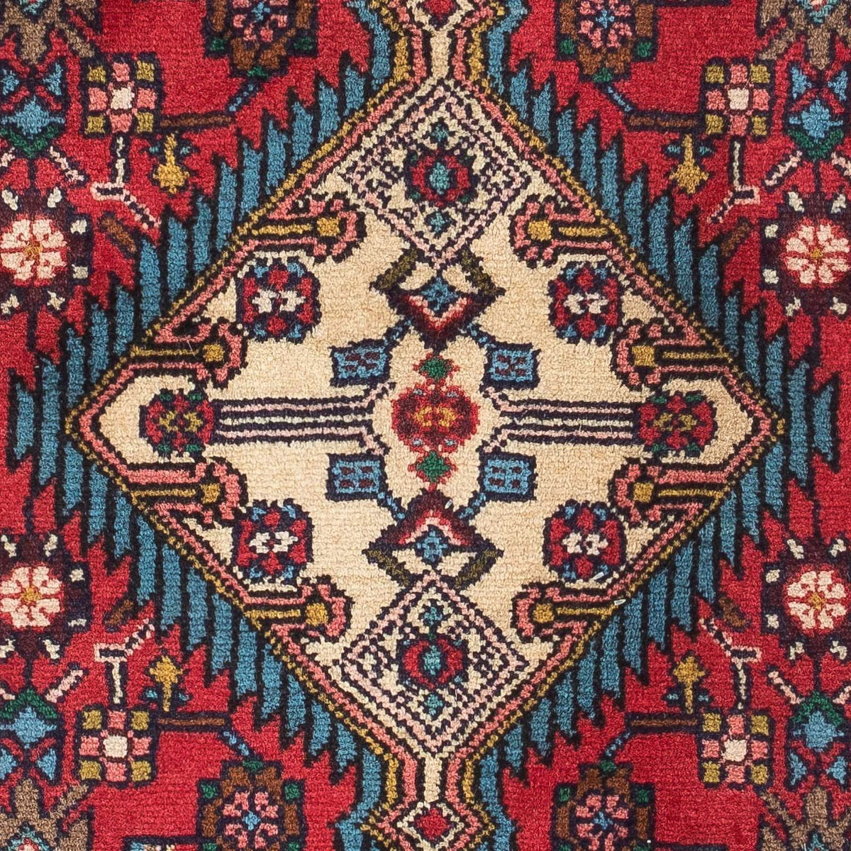 Alfombra persa - Nómada - 126 x 87 cm - rojo