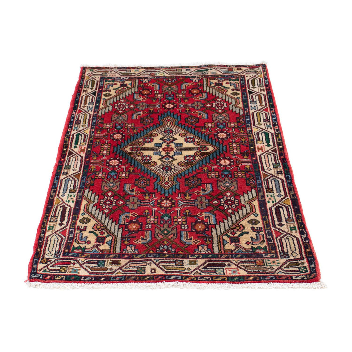 Alfombra persa - Nómada - 126 x 87 cm - rojo