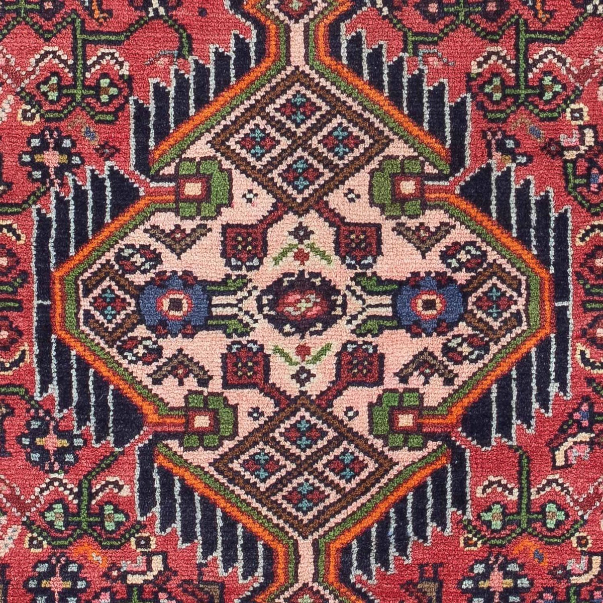 Alfombra persa - Nómada - 129 x 76 cm - rojo
